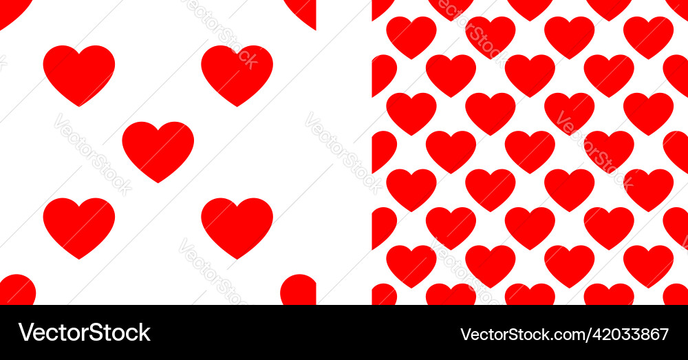 Seamless repeatable heart shape icon pattern Seamless repeatable heart shape icon pattern Vector Image
