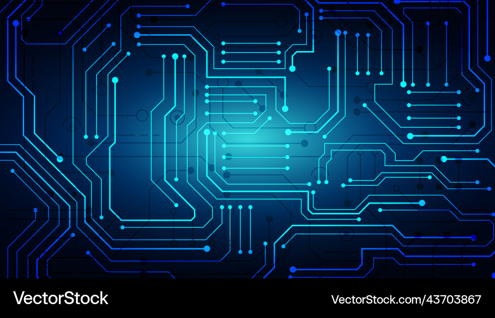 Technology background with hi-tech digital Technology background with hi-tech digital vector image