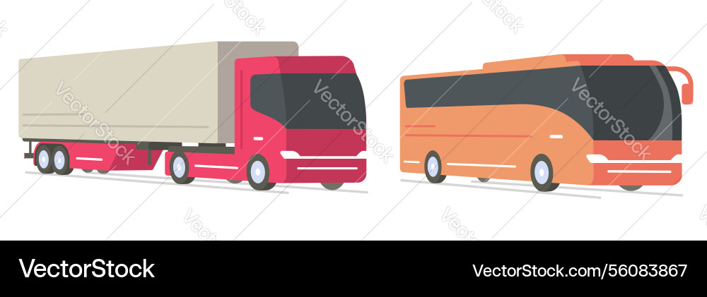 Truck lorry cargo semi trailer industry car Truck lorry cargo semi trailer industry car vector image