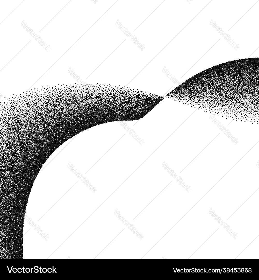 Abstract background with wave scattered dots Abstract background with wave scattered dots vector image