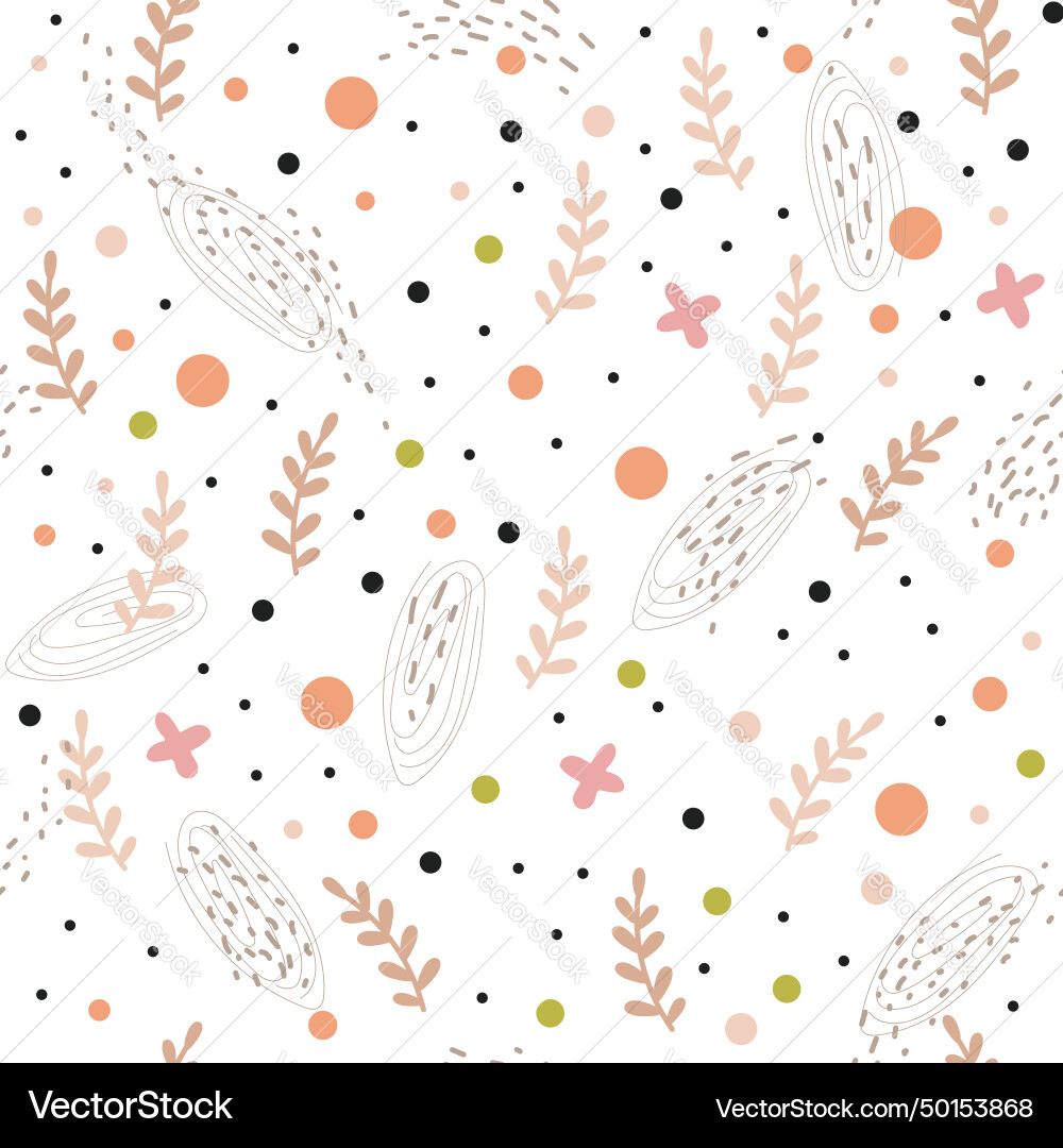 Abstract seamless pattern with decorative elements Abstract seamless pattern with decorative elements vector image