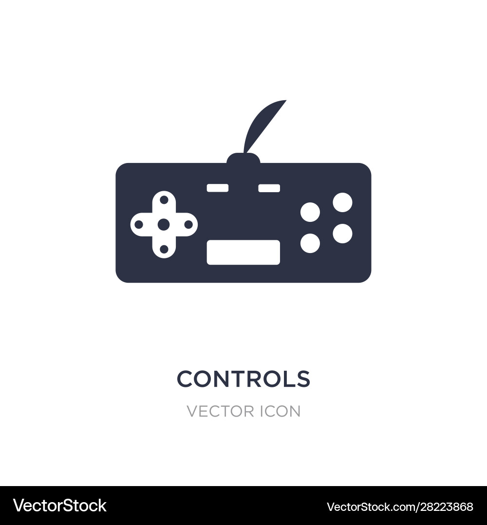 Controls icon on white background simple element Controls icon on white background simple element vector image