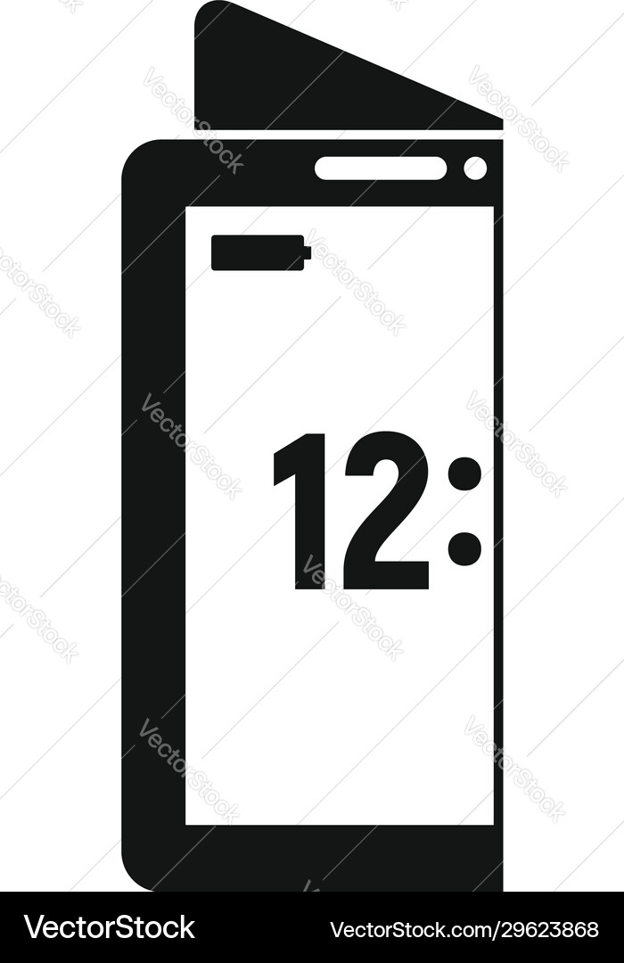 Creative flexible display icon simple style Creative flexible display icon simple style vector image