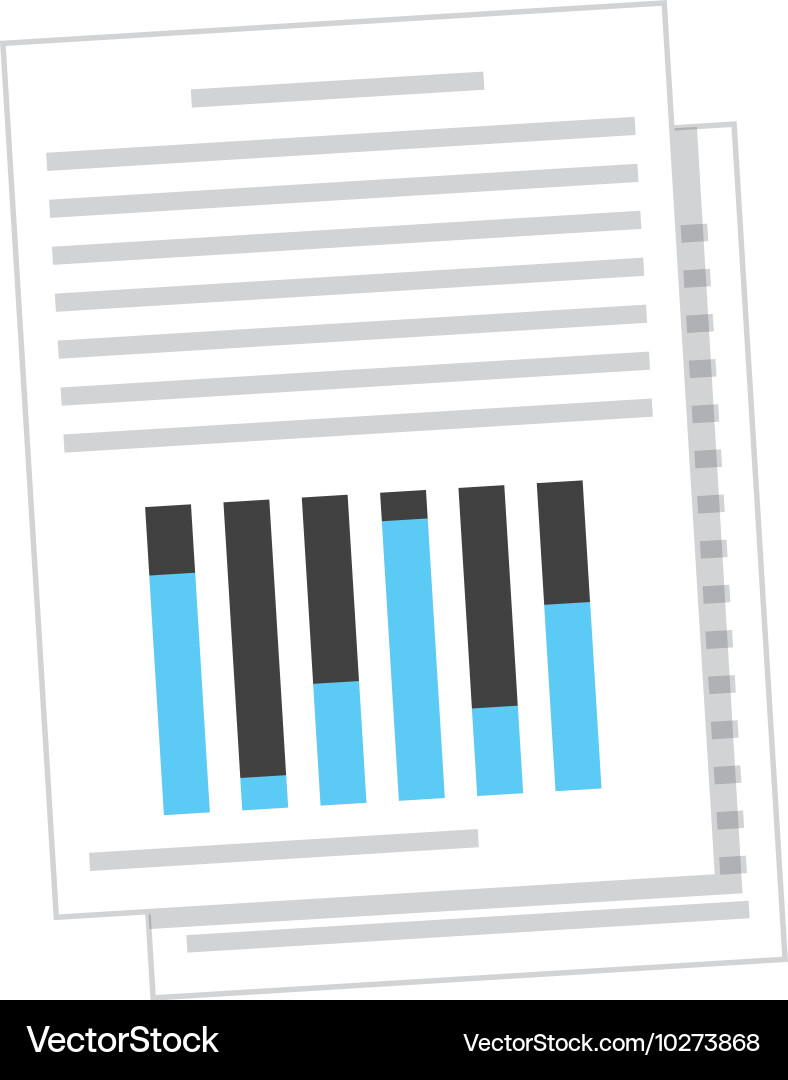 Document paper file isolated icon Vector Image
