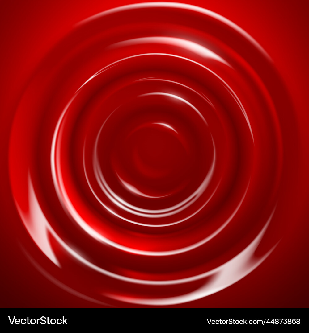 Dynamic Red Circle Wave Background vector image