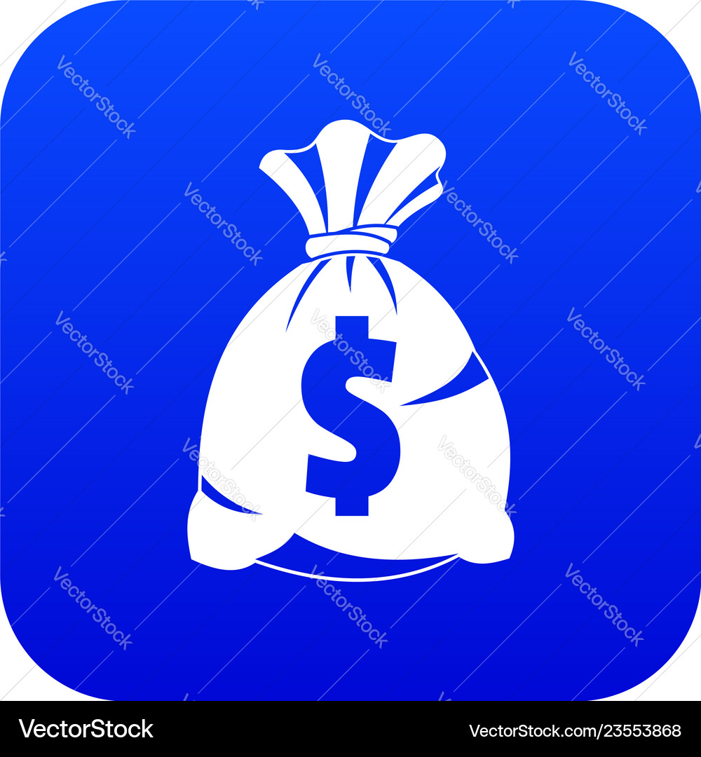 Geldbeutel mit uns Dollar Zeichen Symbol digital blau Geldbeutel mit uns Dollar Zeichen Symbol digital blau vektorbild