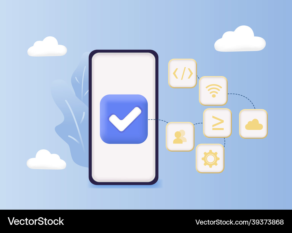 Program development process structure Program development process structure vector image