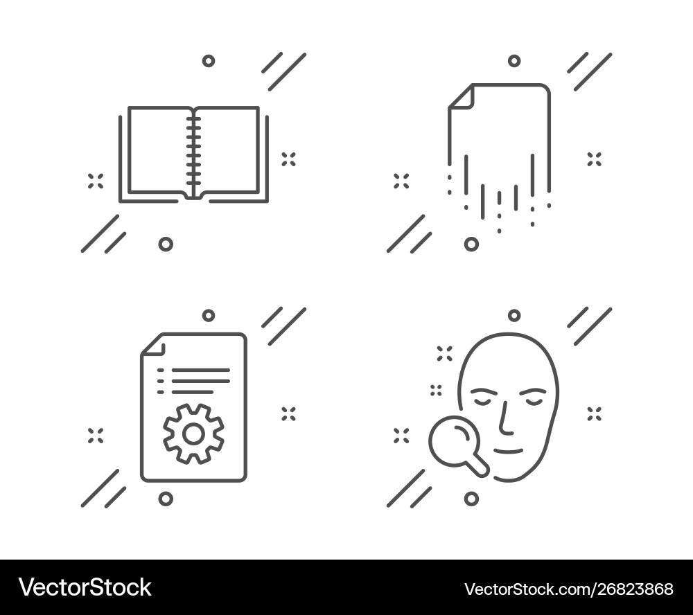 Recovery file book and technical documentation Recovery file book and technical documentation Vector Image