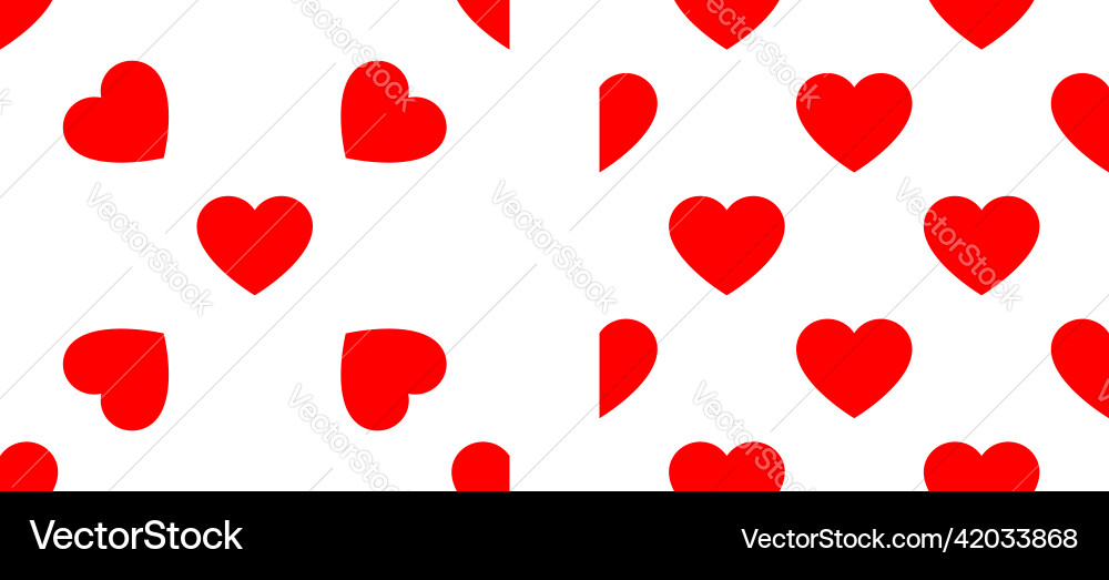 Seamless repeatable heart shape icon pattern Seamless repeatable heart shape icon pattern Vector Image