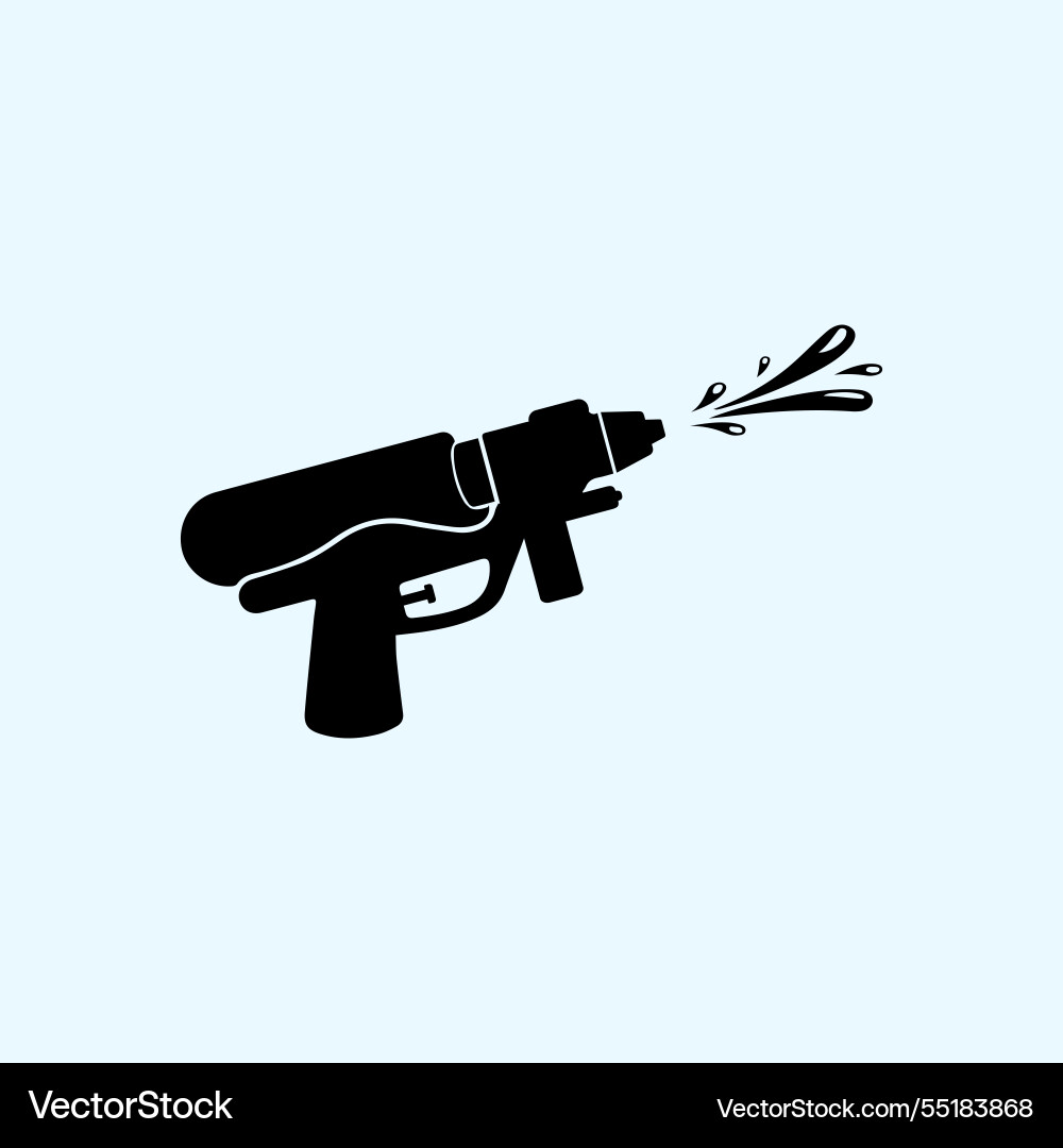 Simple water gun icon Royalty Free Vector Image