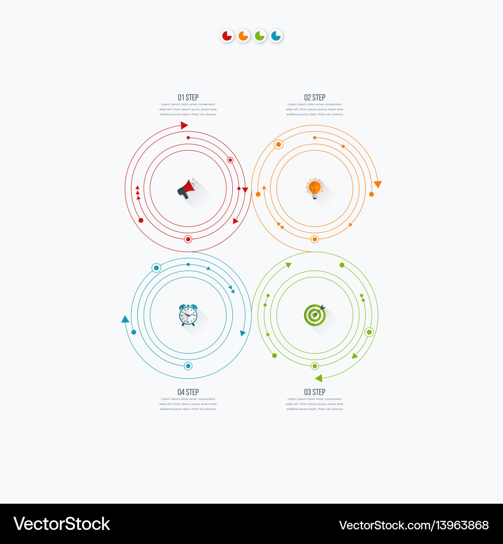 Workflow & Options Template vector image