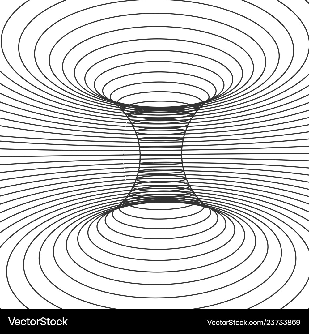 Abstract design frame of wormhole distort Abstract design frame of wormhole distort vector image