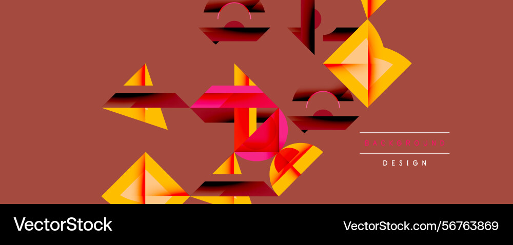 Abstract geometric shapes overlap creating Abstract geometric shapes overlap creating vector image