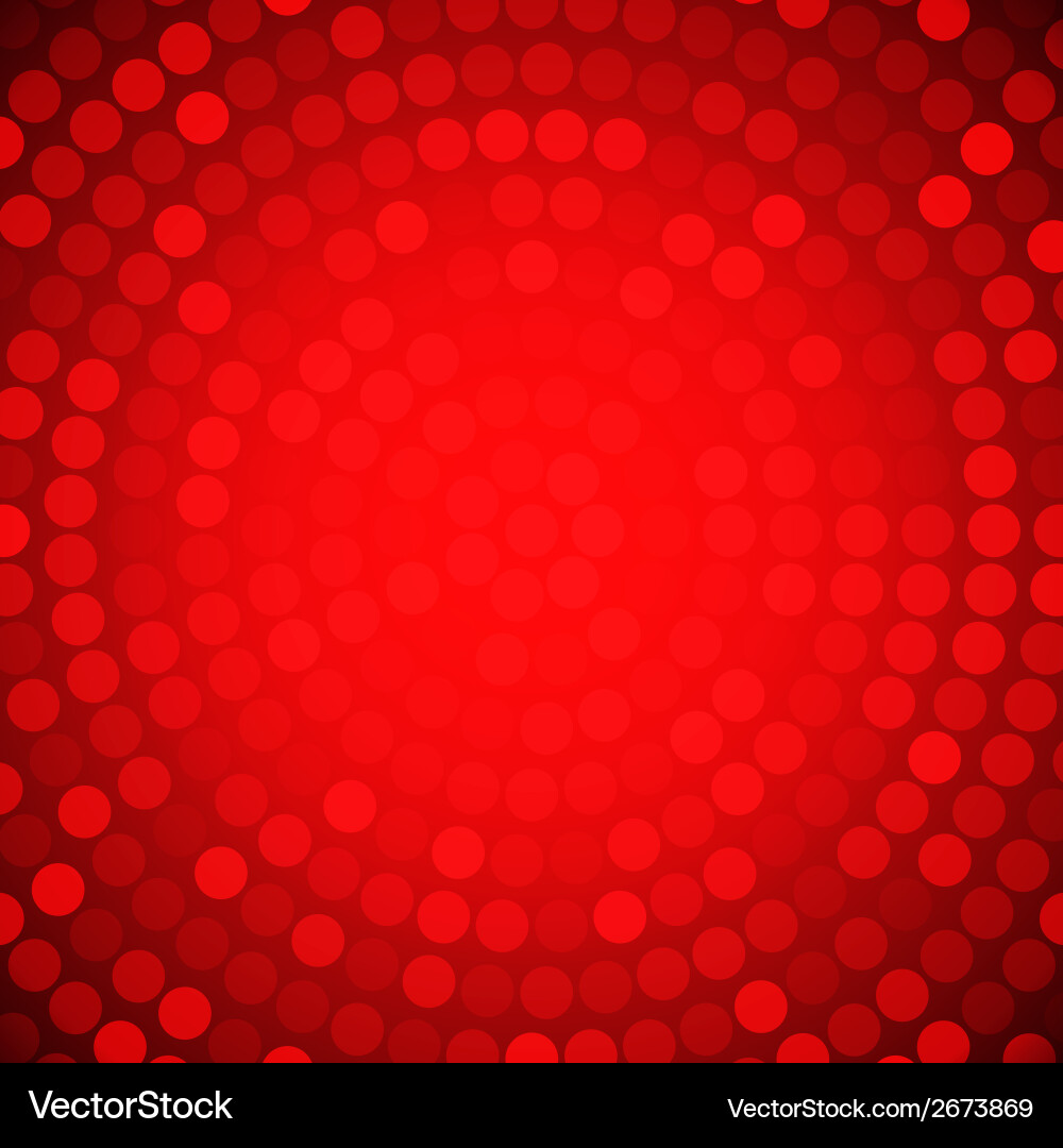 Abstract Red Circular Background Vector Image