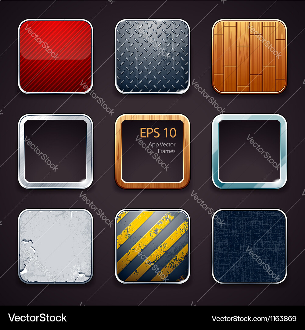 App Icon Backgrounds vector image