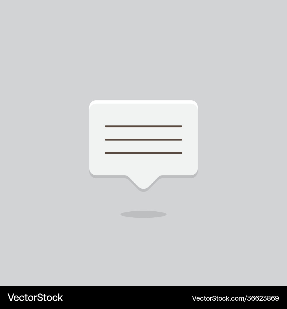 Chat bubble icon design message Vector Image