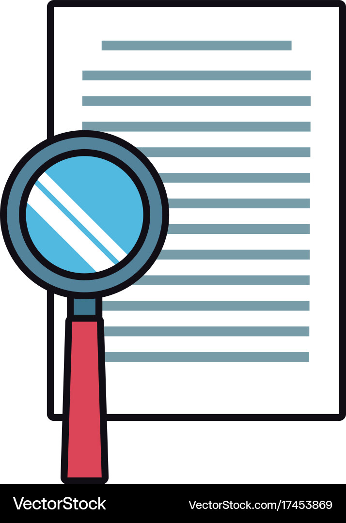Document check symbol vector image