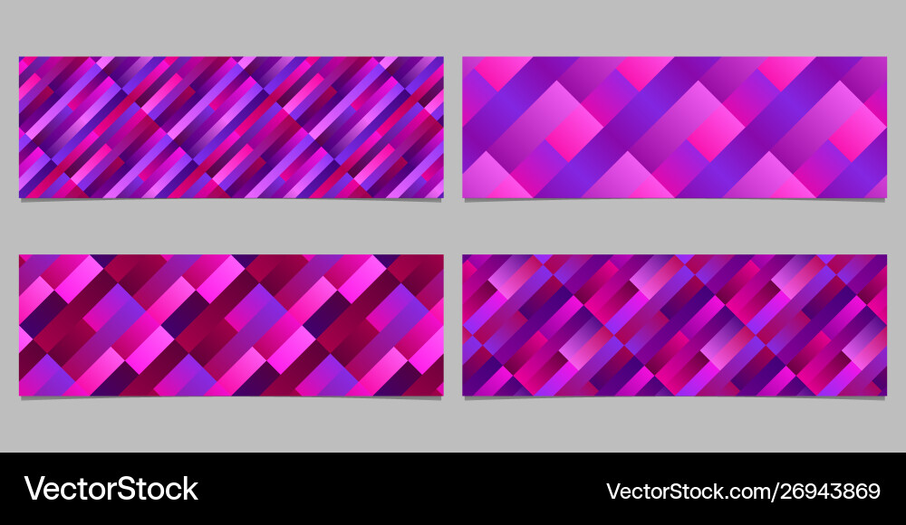 Gradient abstract rectangle pattern banner Gradient abstract rectangle pattern banner vector image