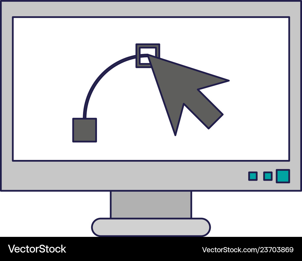 Graphic design computer software Graphic design computer software vector image