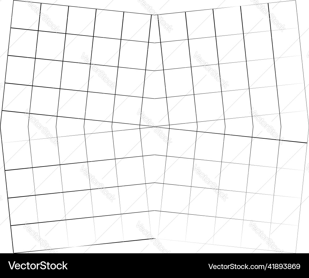 Mirrored tweaked irregular grid mesh grating Mirrored tweaked irregular grid mesh grating vector image