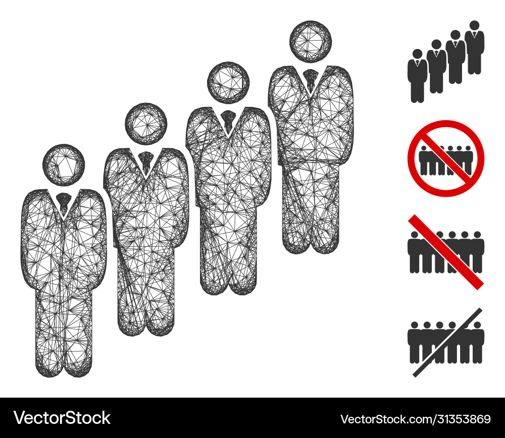 Queue web mesh Queue web mesh vector image