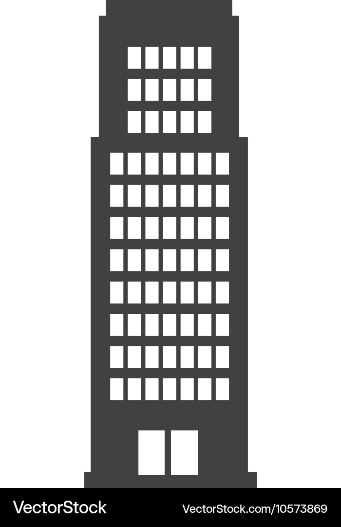 Tower building architecture vector image
