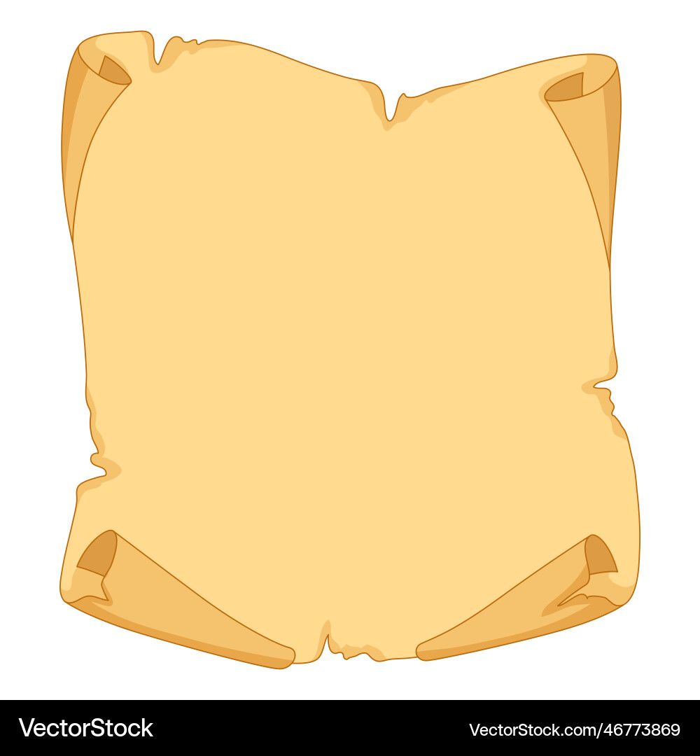 Vintage scroll image of papyrus Vintage scroll image of papyrus vector image