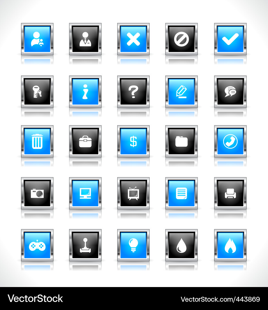 Web-Design-Tasten Vektorbild