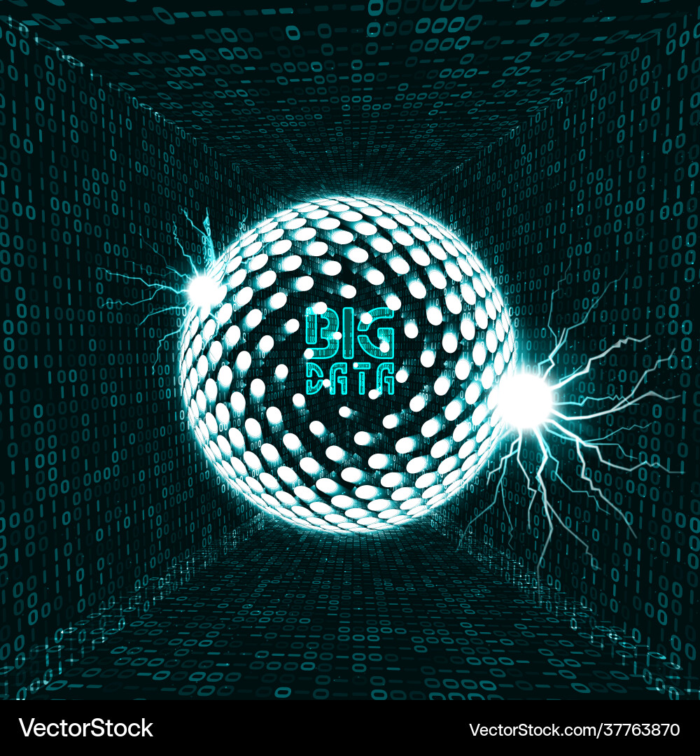 Abstract data transmission visualization Abstract data transmission visualization Vector Image