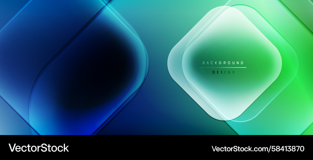 Abstract neon shapes overlap creating vibrant Abstract neon shapes overlap creating vibrant Vector Image