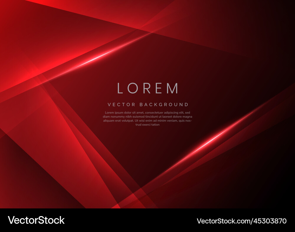 Abstract red elegant geometric overlapping Vector Image