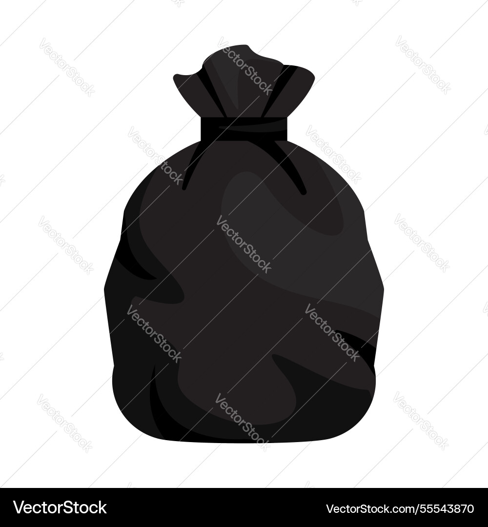 Bag trash big black plastic bags rubbish junk Bag trash big black plastic bags rubbish junk vector image