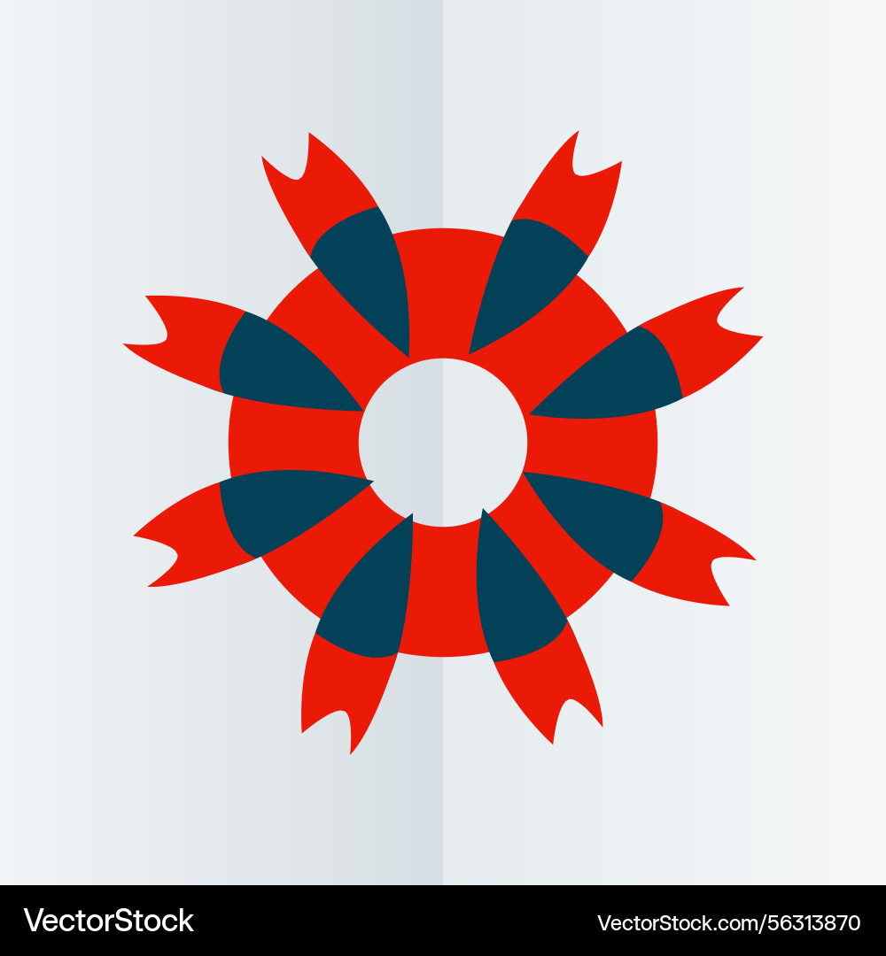 Dynamic radial style Vector Image