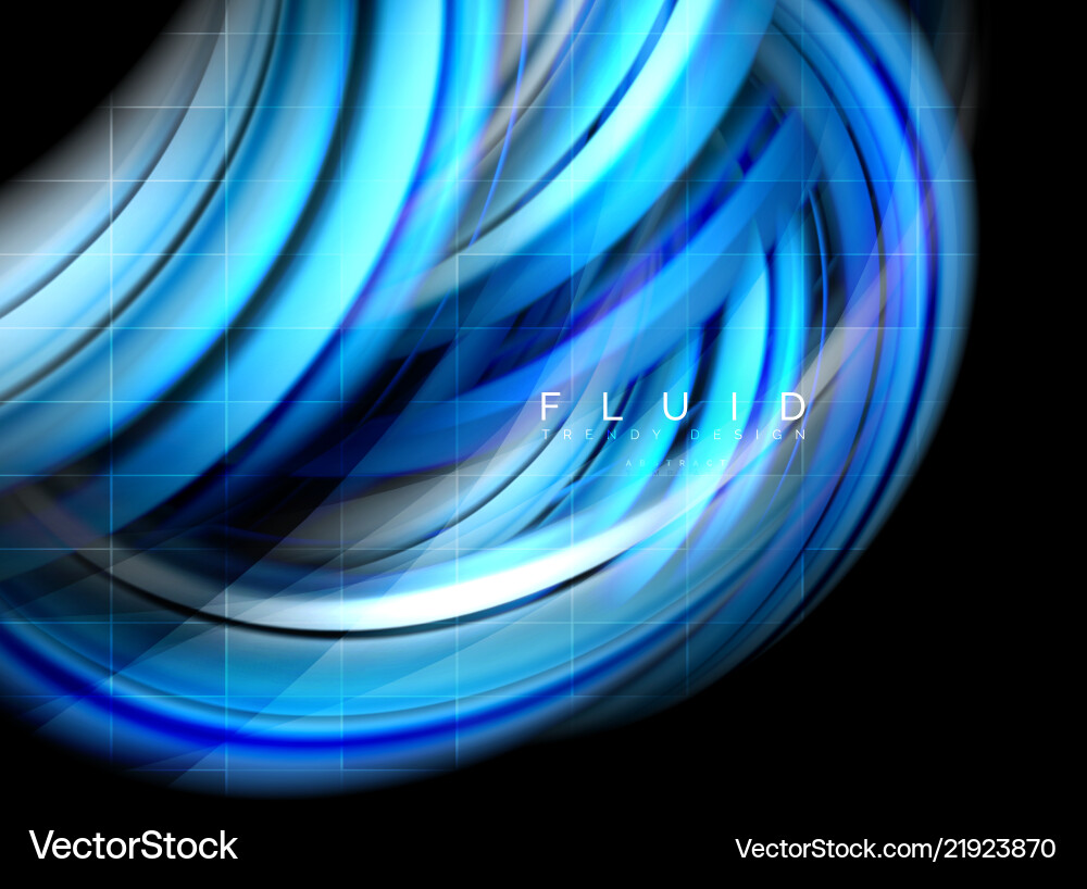 Fluid smooth wave abstract background flowing Fluid smooth wave abstract background flowing Vector Image