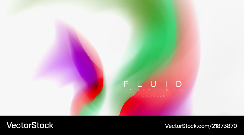 Mixing liquid color flow abstract background Vector Image