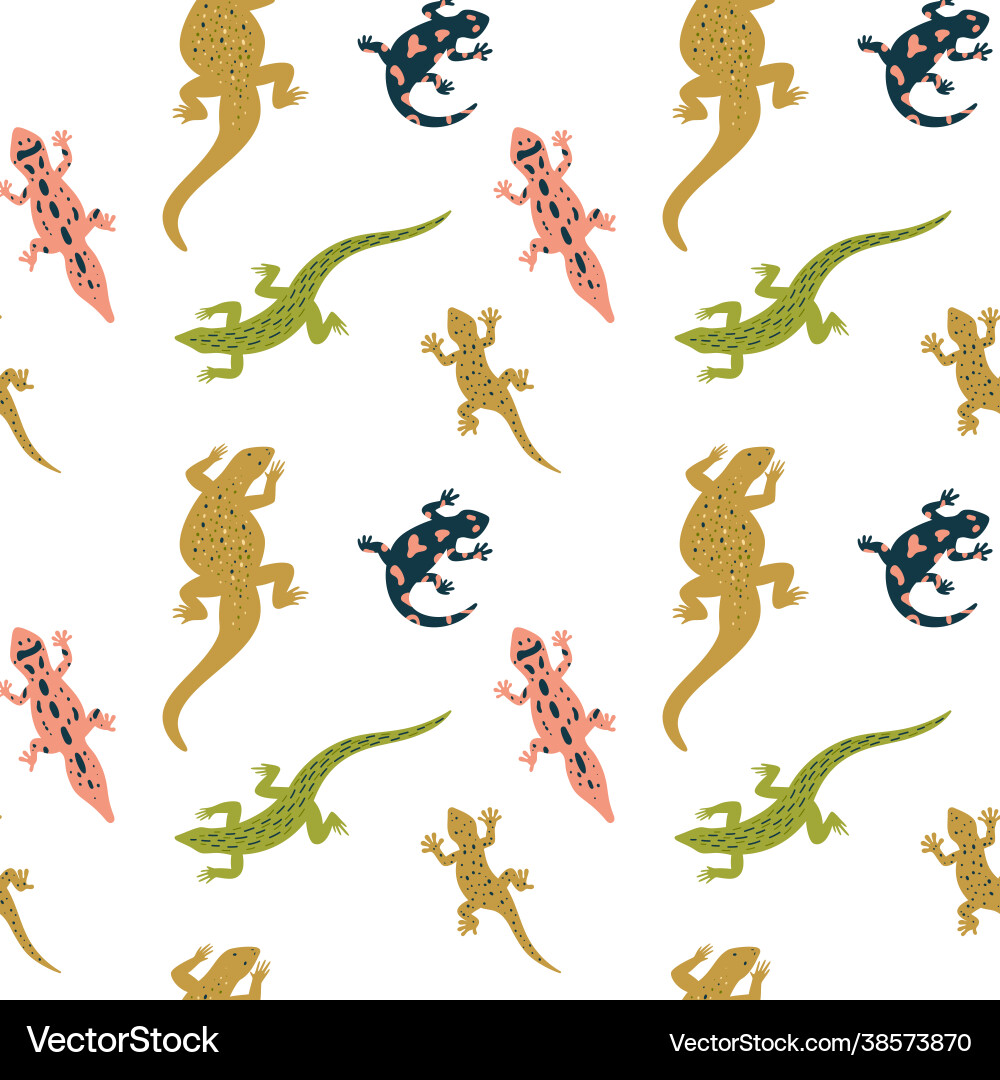 Seamless background with different wild color Vector Image