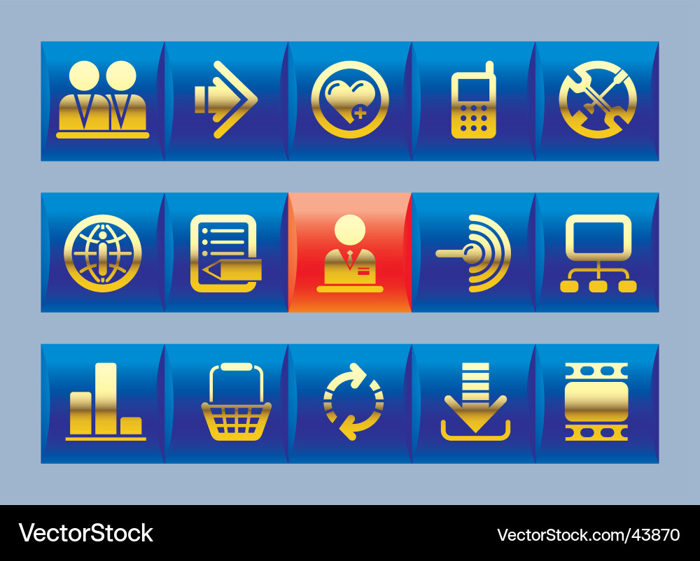Website and internet icons Vector Image