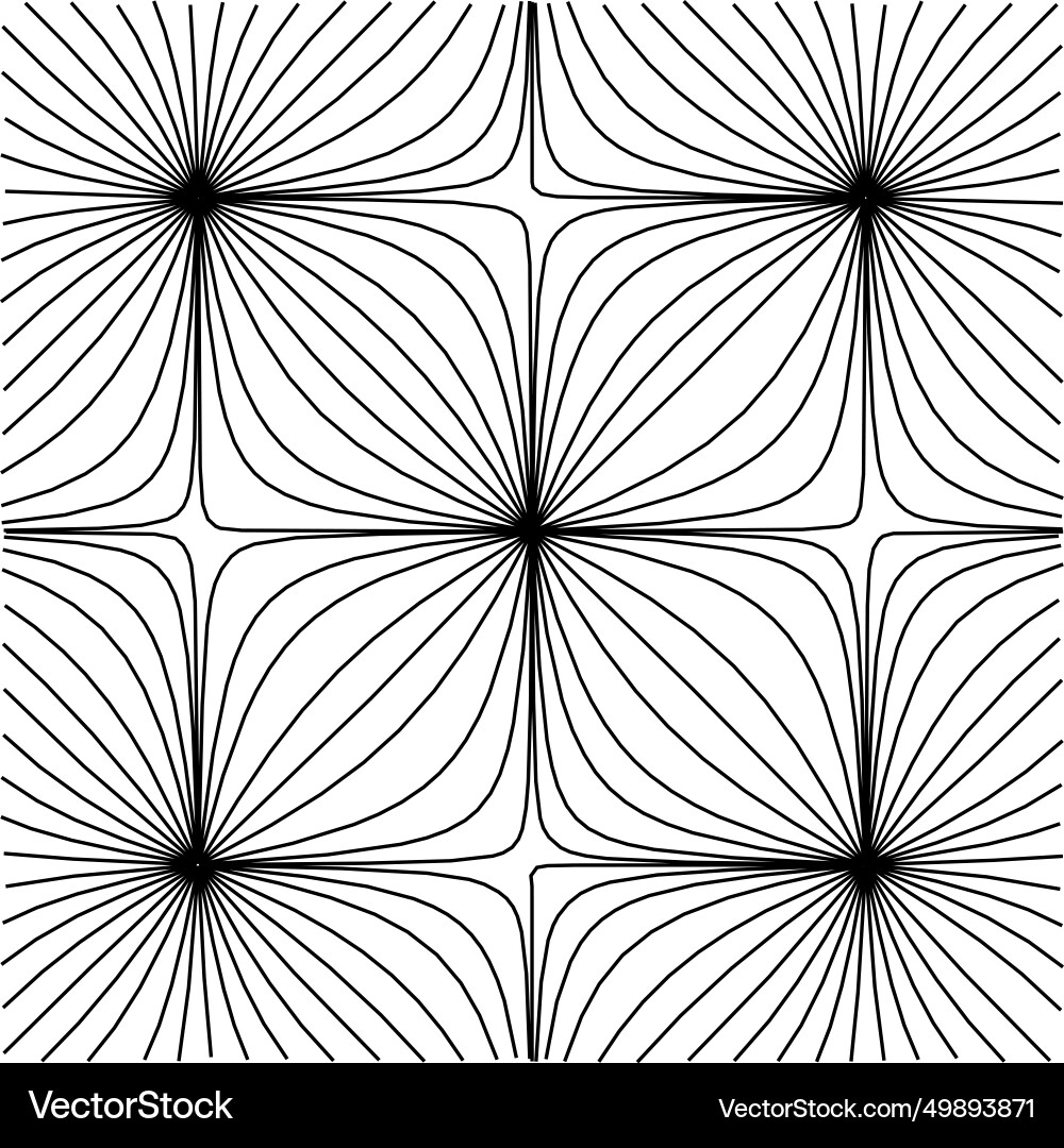 Abstract geometric pattern with radial Abstract geometric pattern with radial vector image