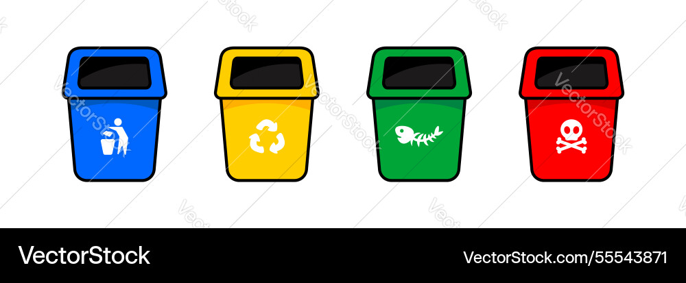 Bin trash can icon trashcan garbage waste Bin trash can icon trashcan garbage waste Vector Image