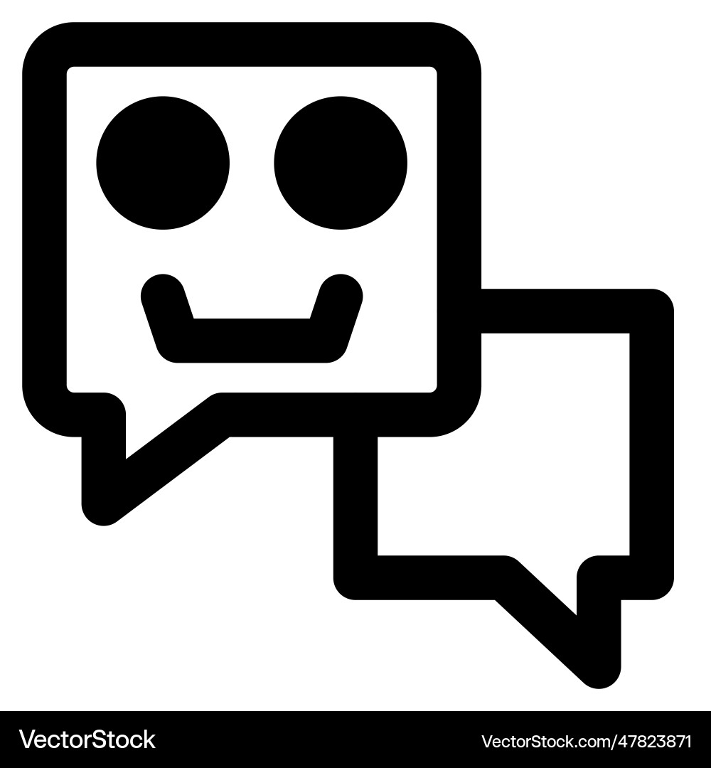 Chatbots an automated customer service application vector image