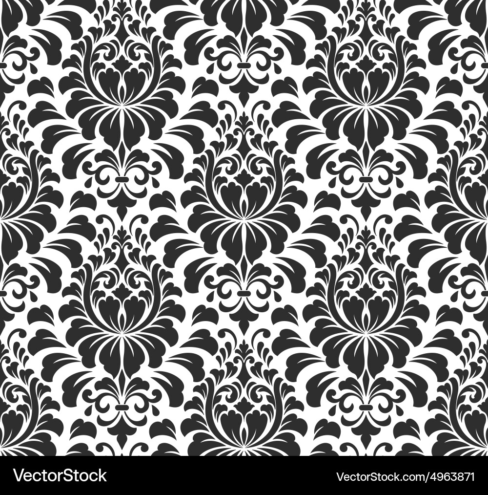 Elegant Damask Pattern vector image