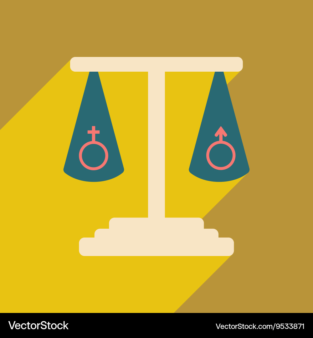 Flat with shadow icon and mobile application Vector Image