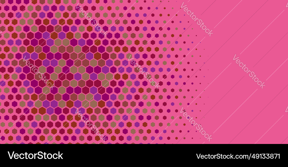 Geometric abstract hexagon multi color background Vector Image