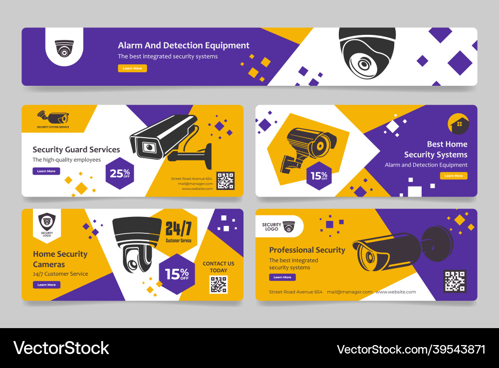 Home Security Access Control System Vector Image