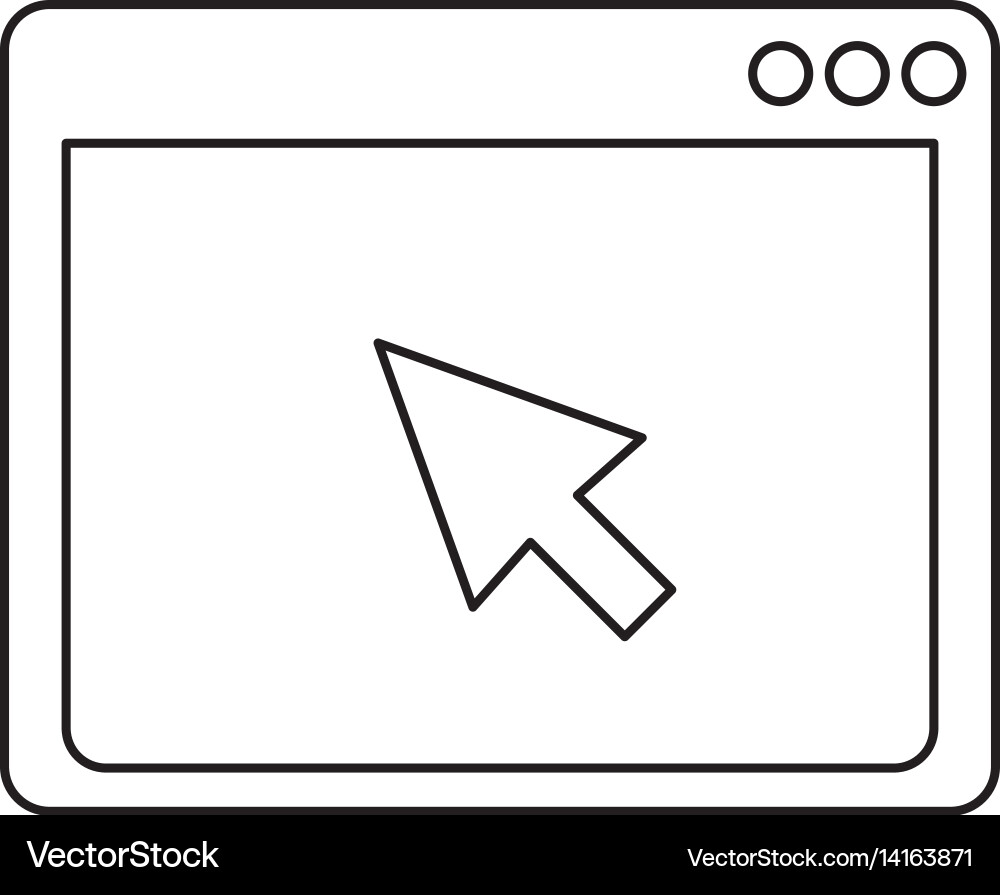 Internet browser window Vector Image