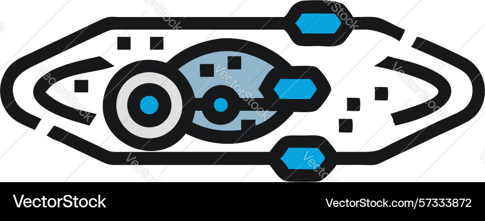 Abstract celestial orbital path design Vector Image
