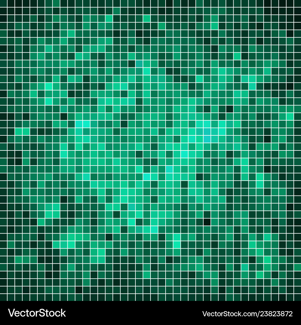 Abstract square pixel mosaic background vector image