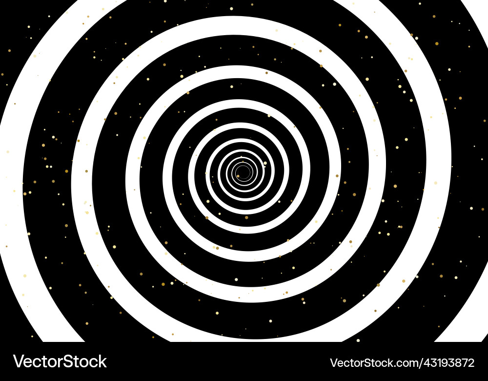 Abstract white circle swirl pattern with golden Abstract white circle swirl pattern with golden vector image