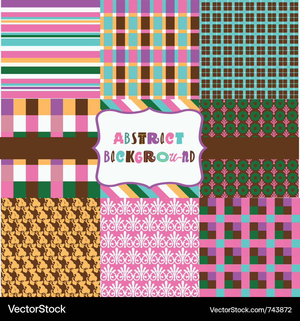Classic patterns Vector Image