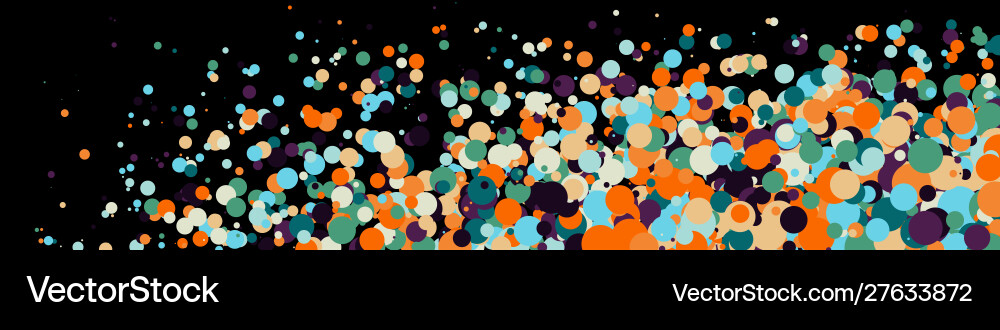 Colorful universe distribution computational vector image